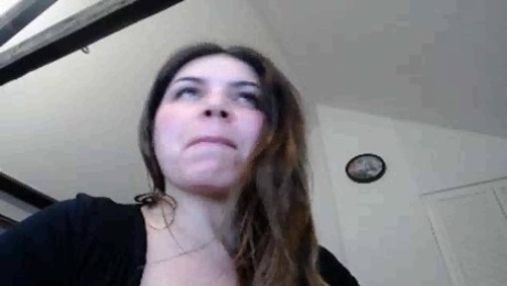 brunette webcam big tit teaser