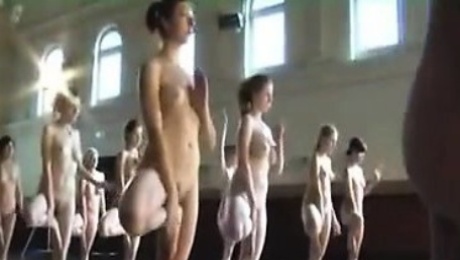 Naked Russians In Yoga Class Together