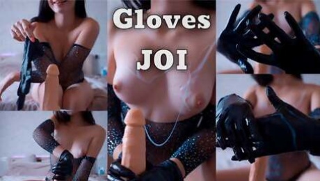 JOI Gloves Fetish Handjob you POV