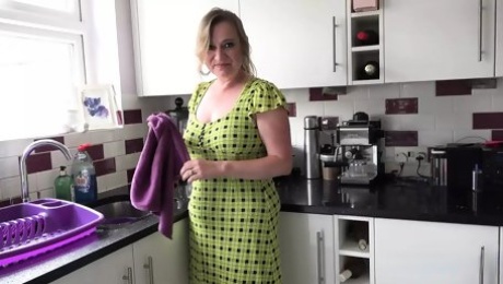AuntJudysXXX - 46yo Big Tit MILF Housewife Nel - Kitchen POV Experience