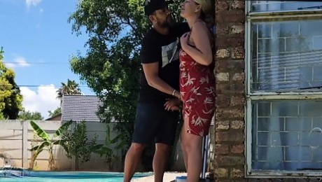 I almost fucked the neighbours wife when i helped her with the swimming pool