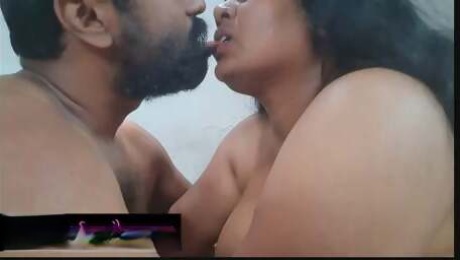 Indian Step Mom and step son lip lock