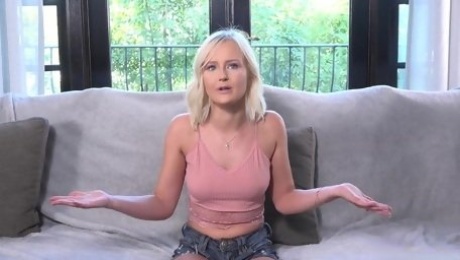 Amazing blonde teen Natalia Queen getting fucked on camera