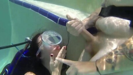 Incredible hooker under water sex