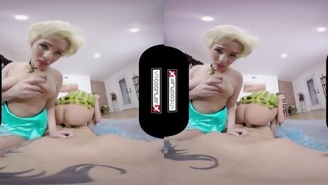 Horny sluts threesome VR porn video