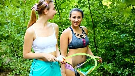 Young Lesbian Lovers medium size tits video