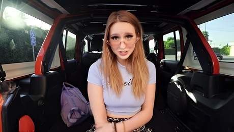 Aristocratic Laney Grey at teen trailer
